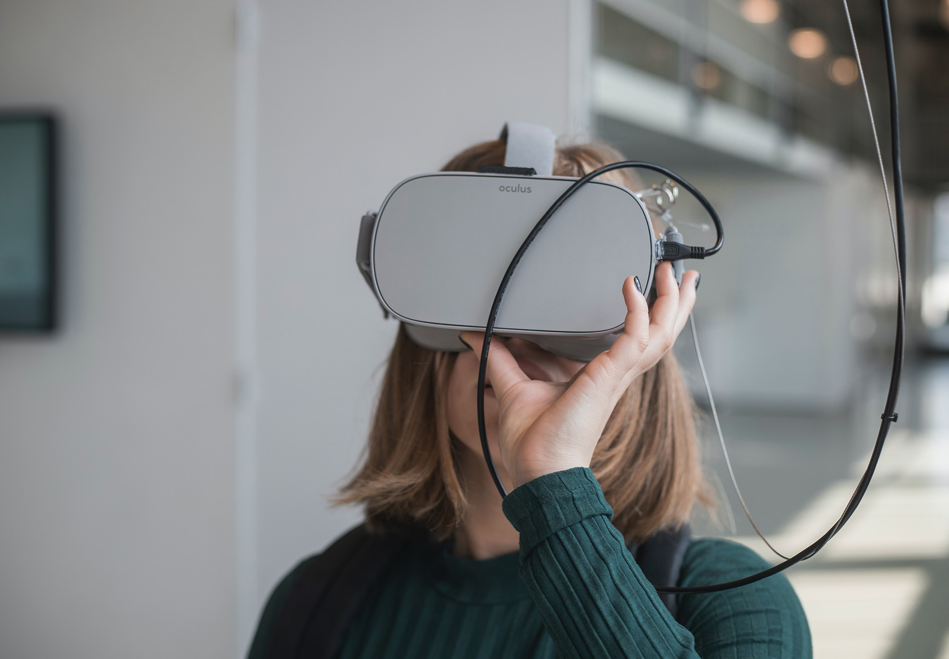 Student using VR