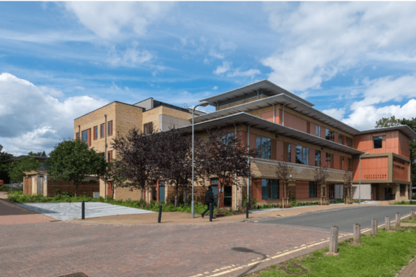 Outside of South Central Institute of Technology building in Bletchley